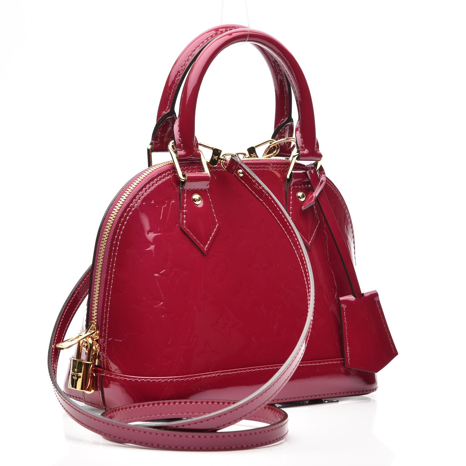 Louis Vuitton Vernis Alma BB Magenta 4 of 7