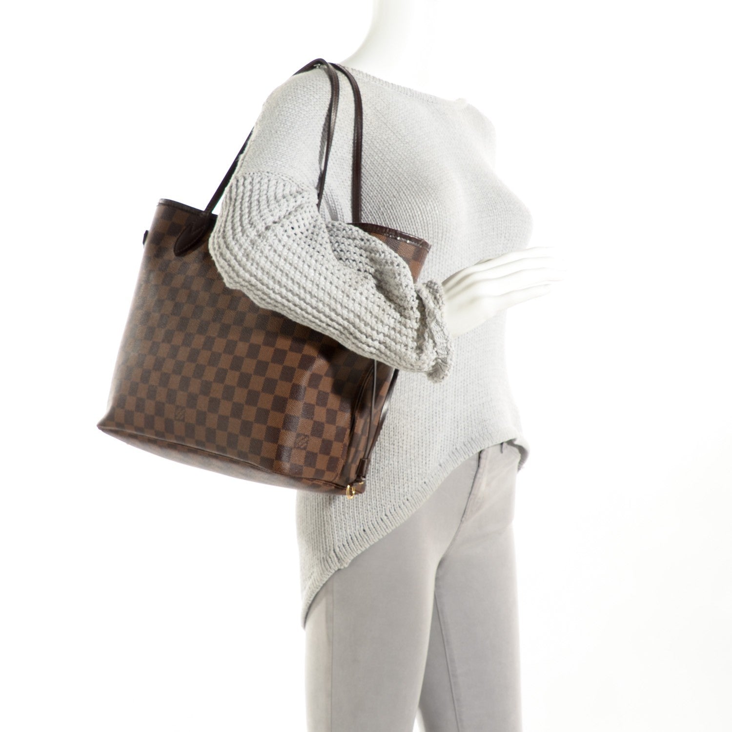 Louis Vuitton Damier Ebene Neverfull MM 2 of 9