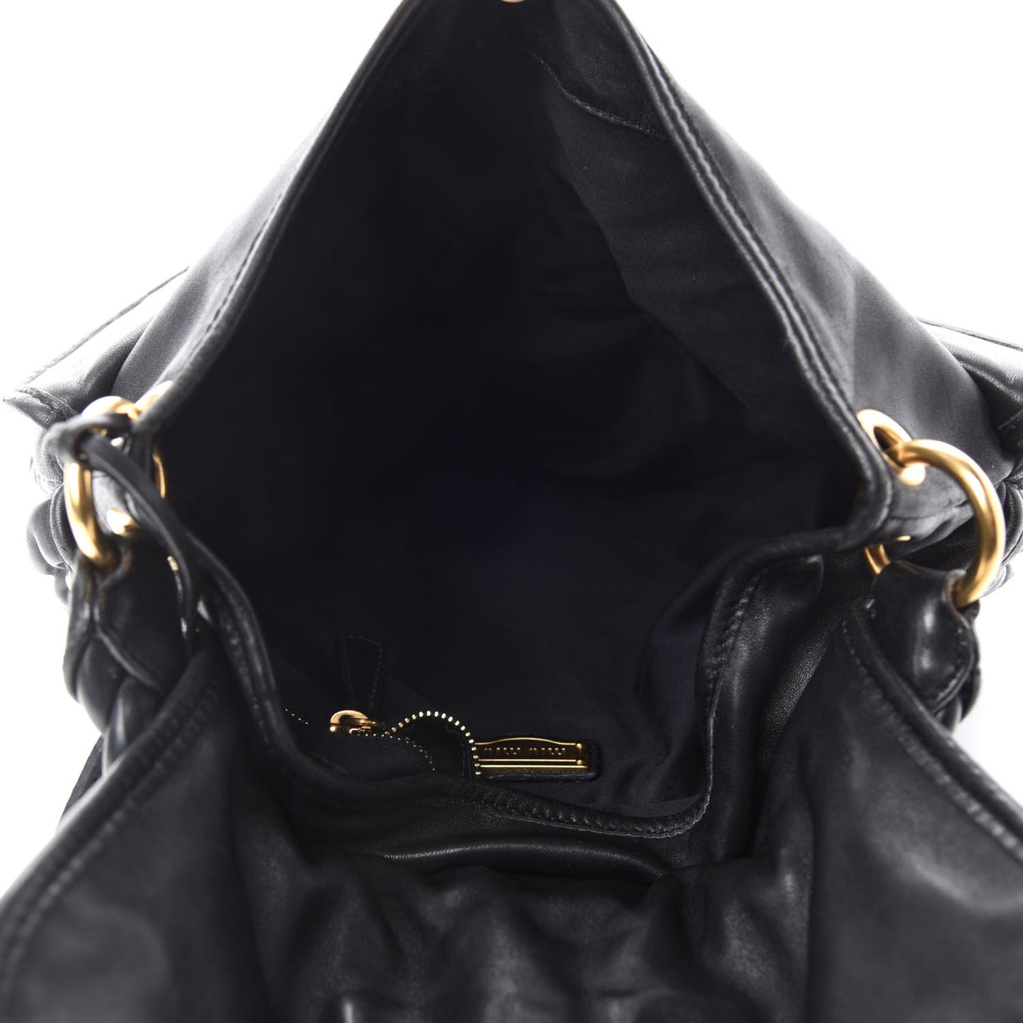 Nappa Matelasse Coffer Hobo Black