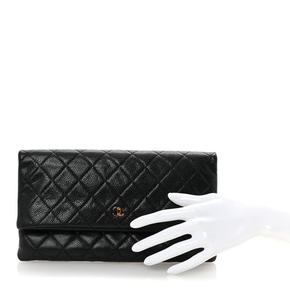 Chanel Caviar Quilted CC Beauty Clutch Black 2 of 7