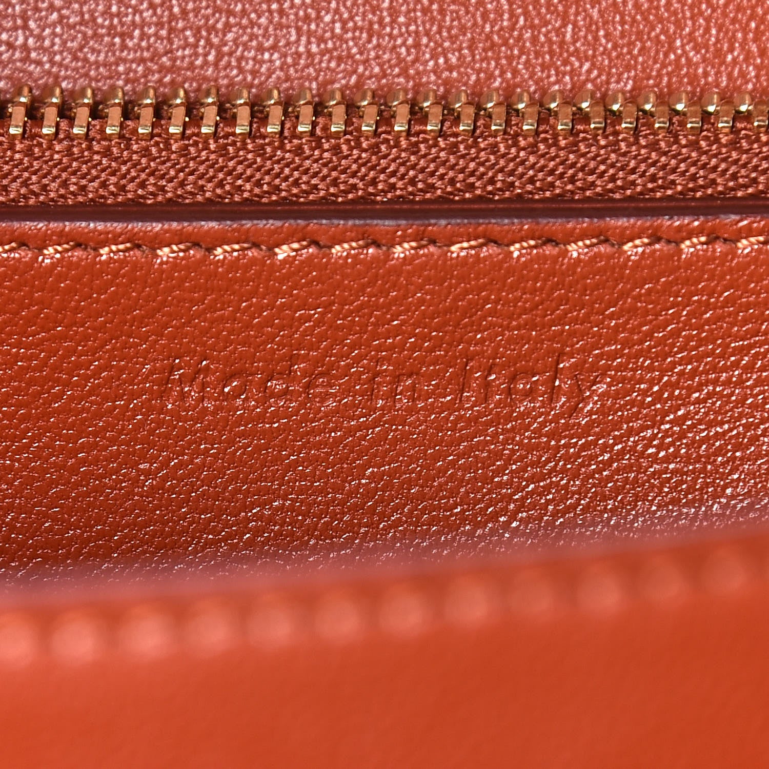 Celine Box Calfskin Medium Classic Box Flap Bag Dark Brick 8 of 9