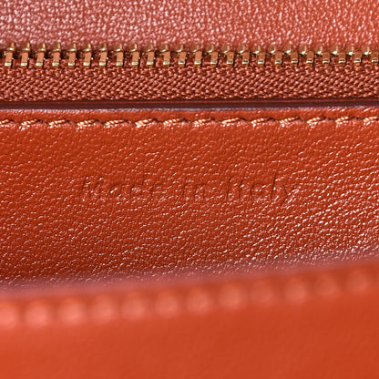 Celine Box Calfskin Medium Classic Box Flap Bag Dark Brick 8 of 9