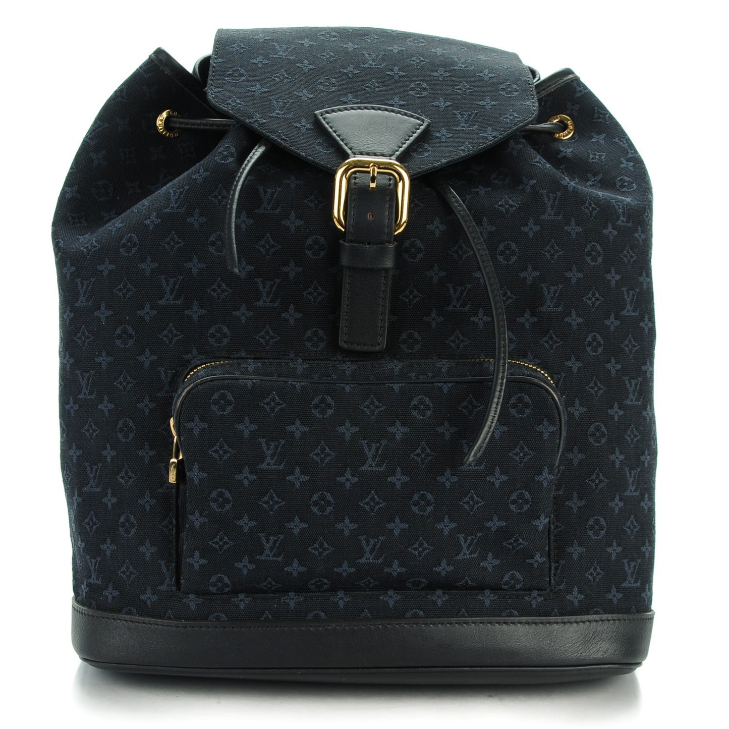 Mini Monogram Montsouris GM Backpack Blue