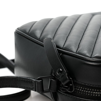 Saint Laurent Calfskin Matelasse Monogram Monochrome Lou Camera Bag Black 12 of 12