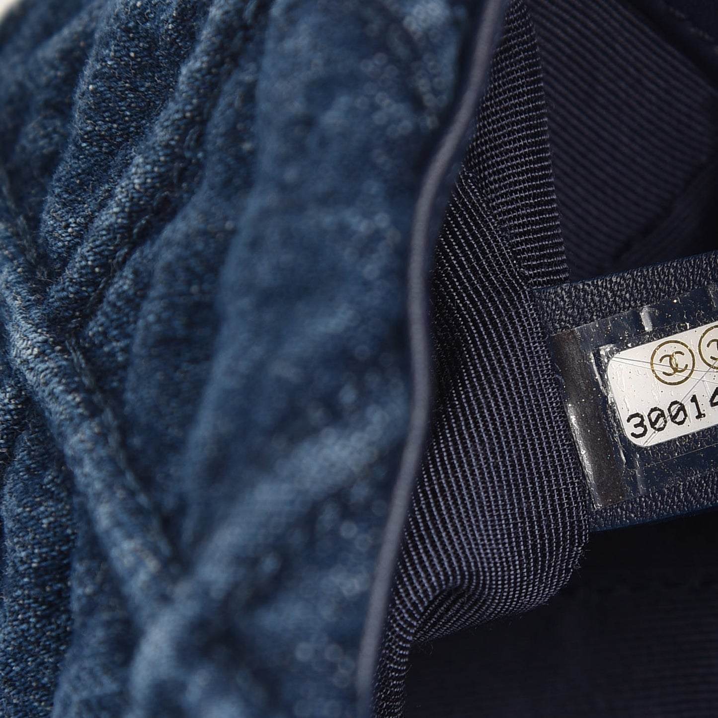 Denim Quilted 19 Belt Bag Blue