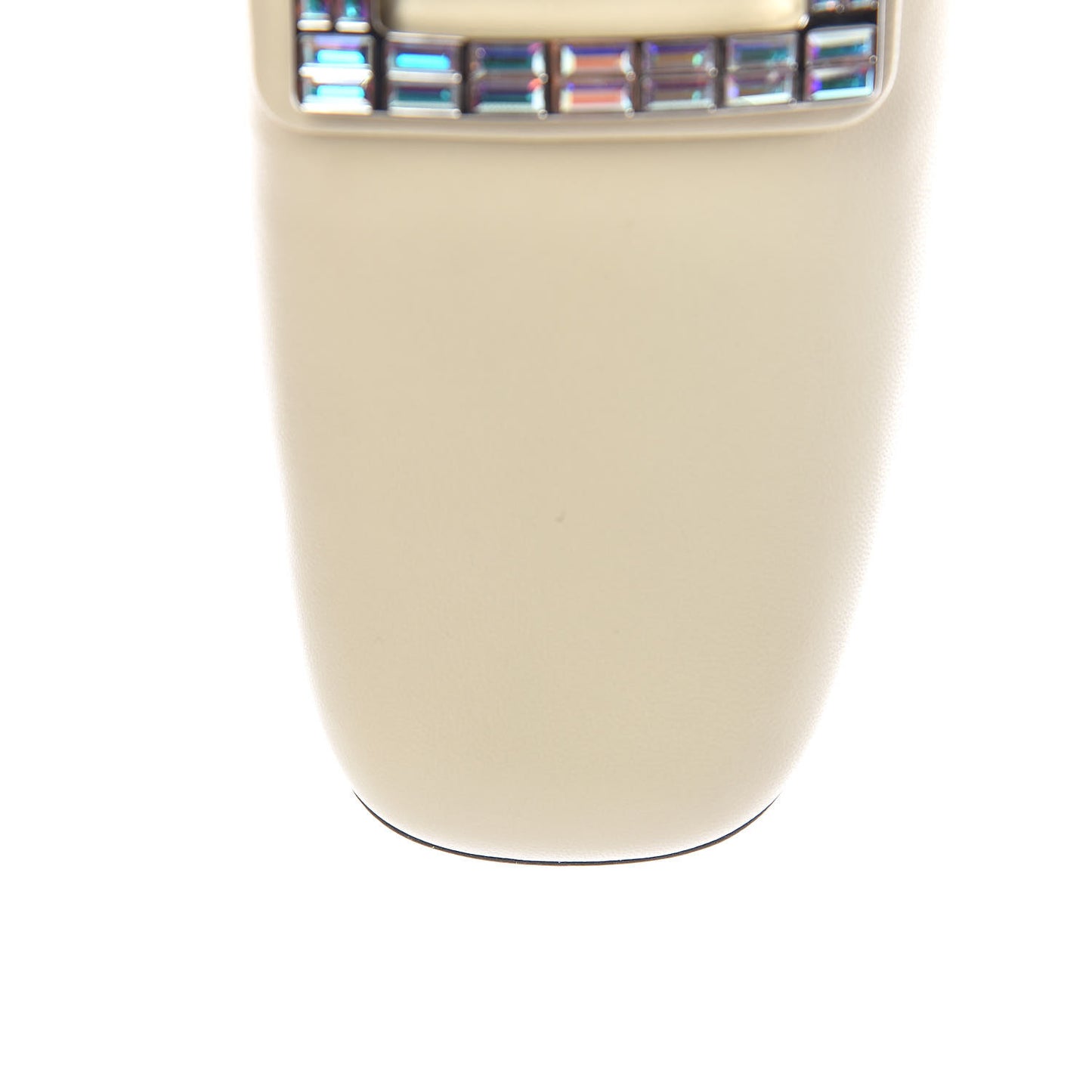 Malaga Kid Crystal Square G Madelyn Mules 38 Vintage White