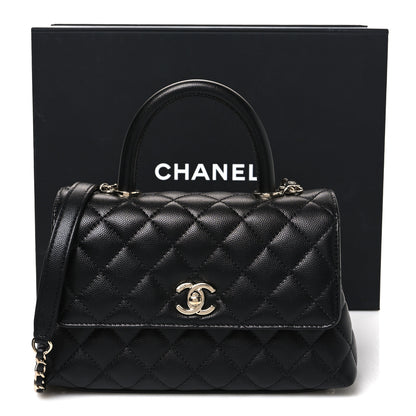Chanel Caviar Quilted Mini Coco Handle Flap Black 11 of 11