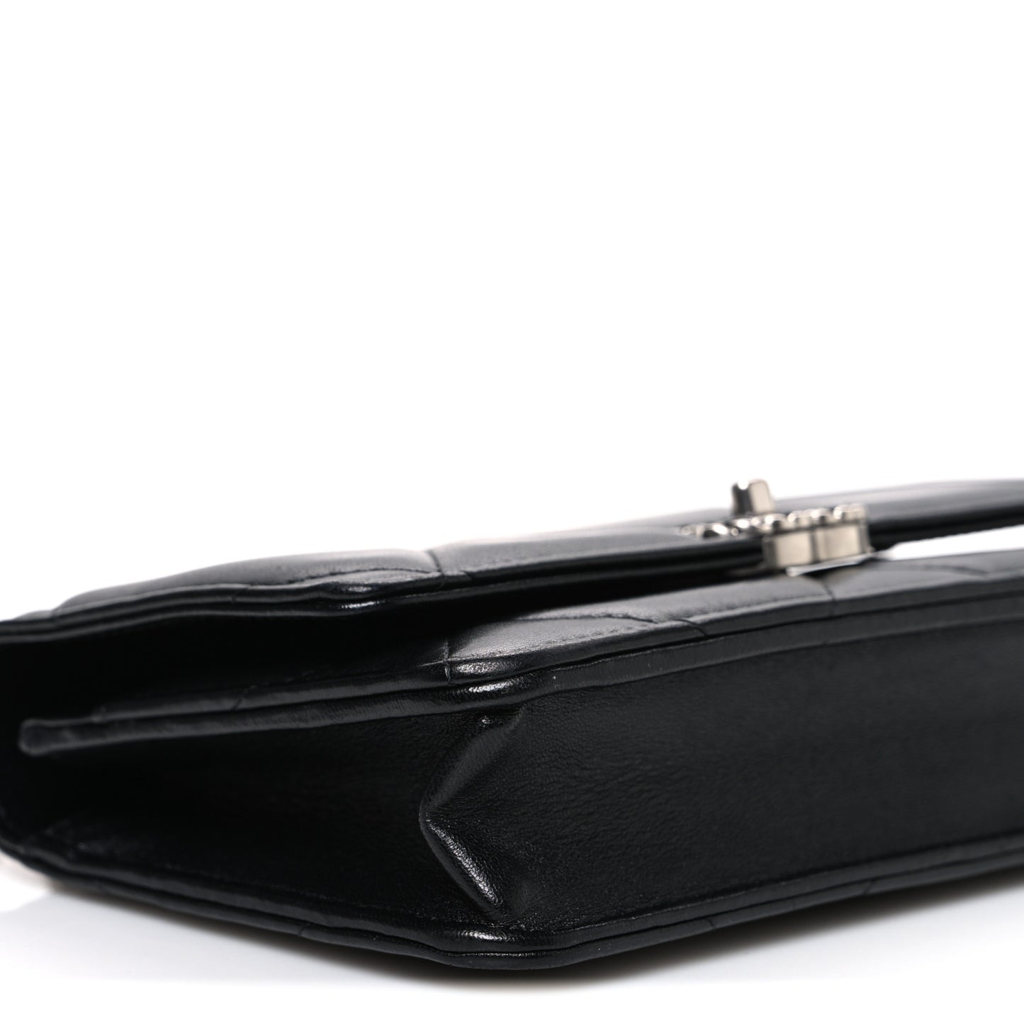 Lambskin Quilted Chanel 19 Wallet On Chain WOC Black