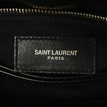 Saint Laurent Calfskin Y Quilted Monogram Toy Loulou Crossbody Bag Black 6 of 9