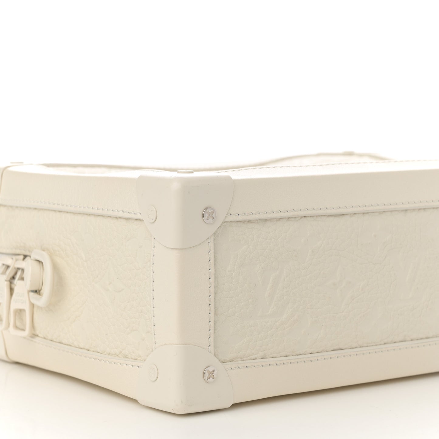 Taurillon Monogram Solar Ray Soft Trunk Powder White
