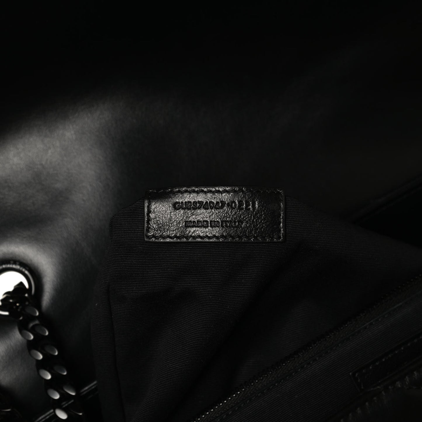 Calfskin Y Quilted Monogram Large Loulou Chain Satchel Black
