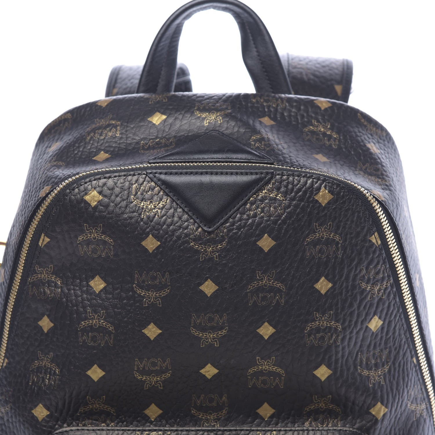 MCM Gradation Visetos Medium Backpack Black Gold 9 of 11
