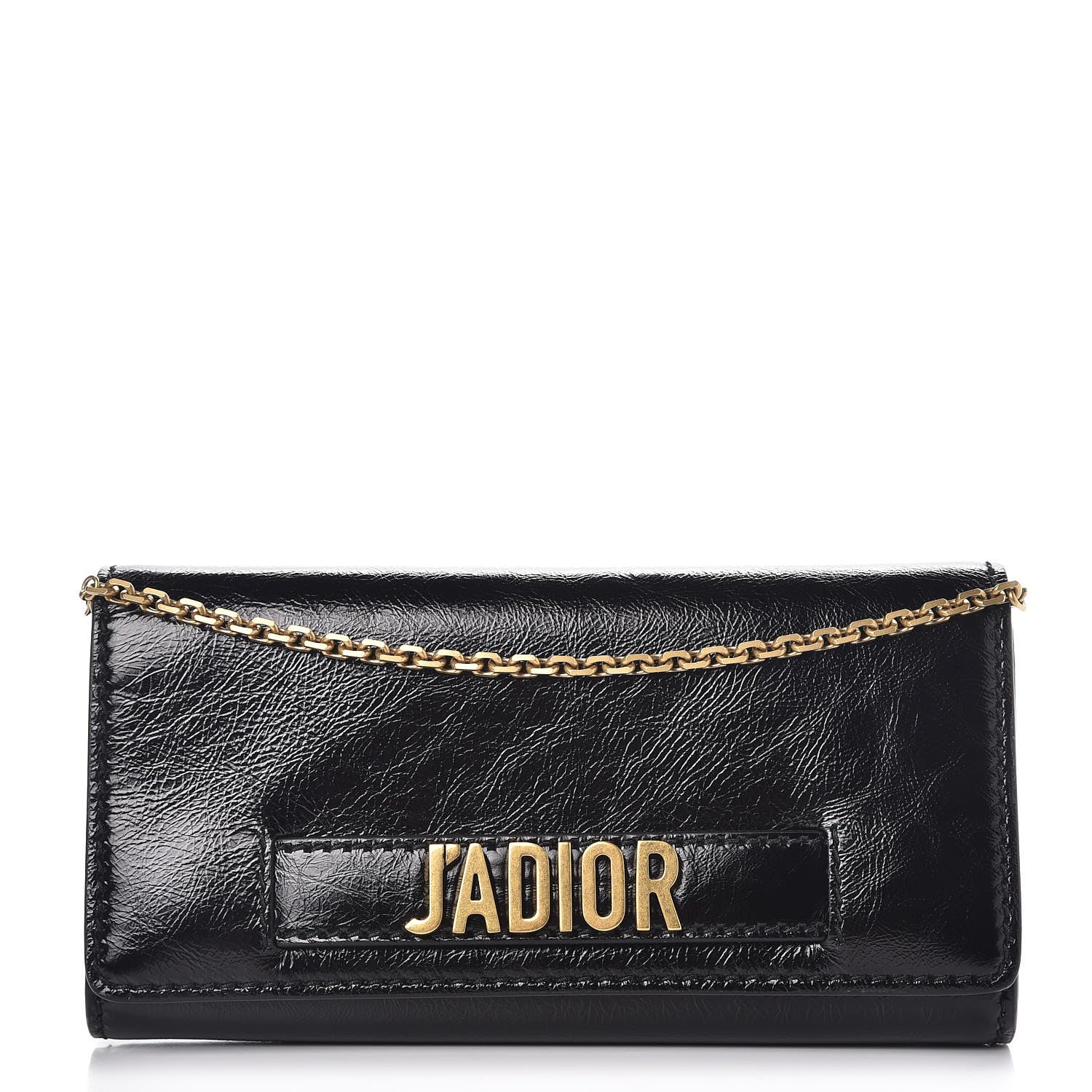 Christian Dior Calfskin J'adior Croisiere Chain Wallet Black 1 of 8