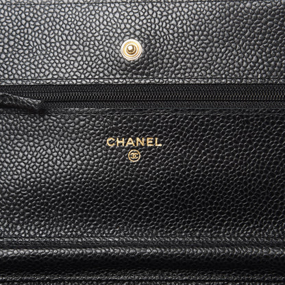 Chanel Caviar Quilted Wallet On Chain WOC Black 6 of 11