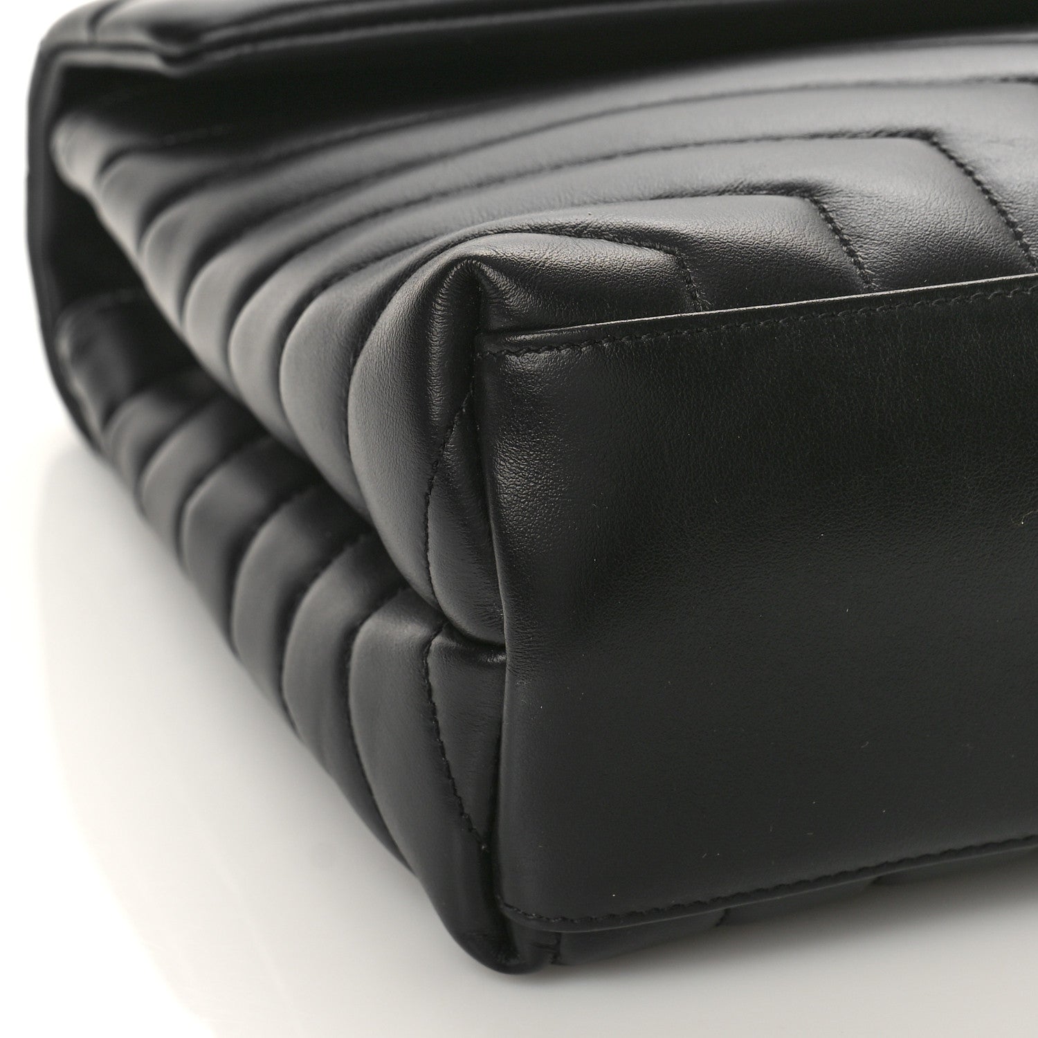 Saint Laurent Calfskin Y Quilted Monogram Medium Loulou Chain Satchel Black 7 of 8