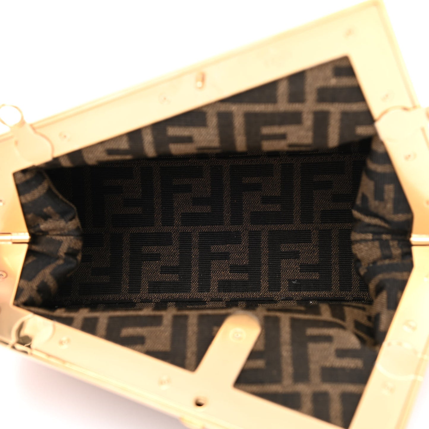Shiny Nappa Small Fendi First Caramello