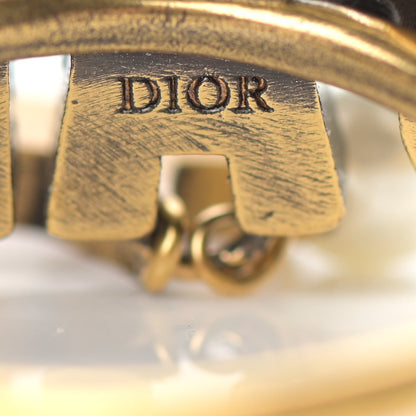 Christian Dior Crystal Pearl J'Adior Double Ring Aged Gold 4 of 5