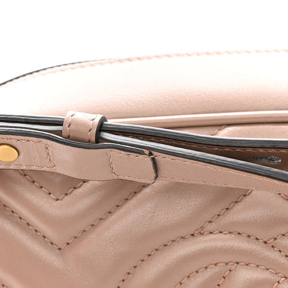 Gucci Calfskin Matelasse Small GG Marmont Chain Shoulder Bag Porcelain Rose 12 of 15