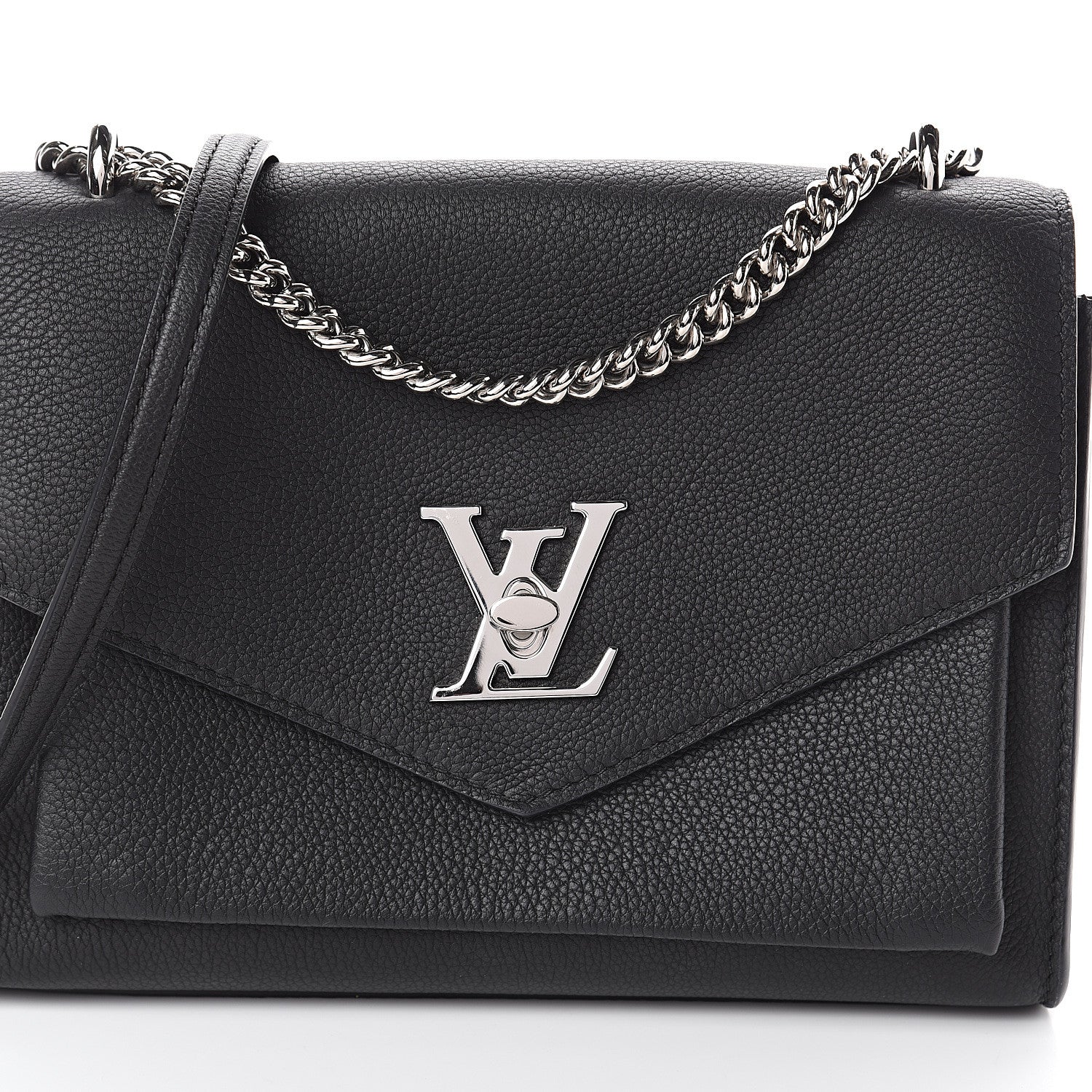 Louis Vuitton Soft Calfskin My Lockme Chain Bag BB Black 8 of 8