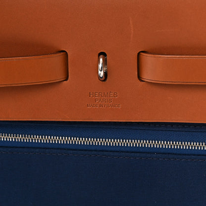 Hermes Toile Vache Hunter Herbag Zip 39 MM Bleu Marine 7 of 15