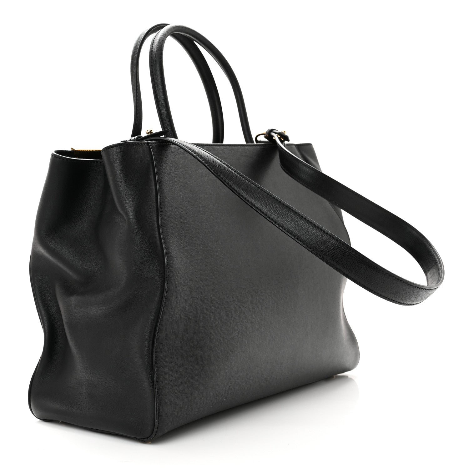Fendi Vitello Elite Regular 2Jours Tote Black 3 of 10