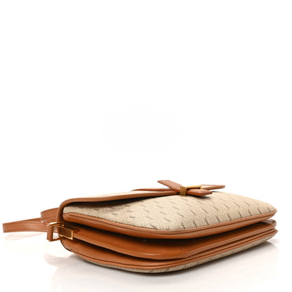 Saint Laurent Canvas All-Over Monogram Small Le Monogramme Satchel Beige Kaki Brown Gold 4 of 9