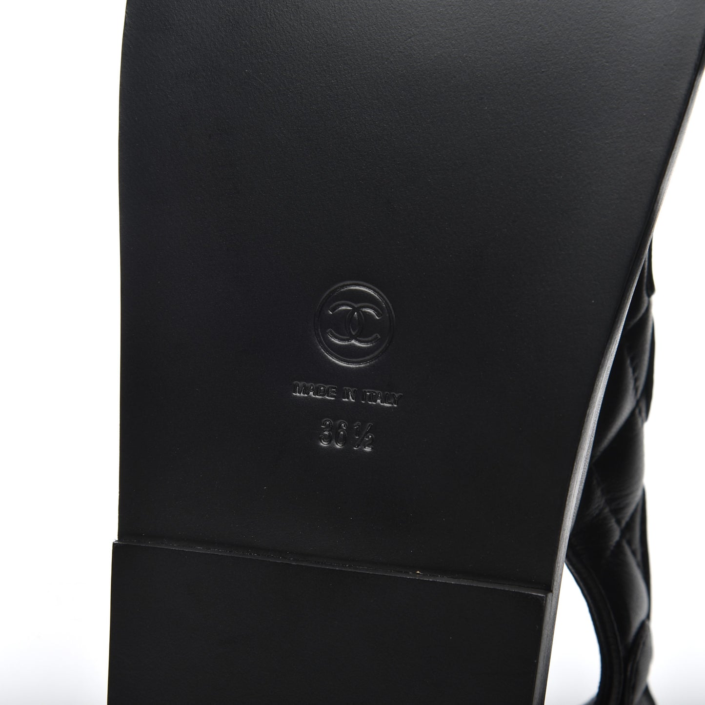 Lambskin Velcro Dad Sandals 36.5 Black