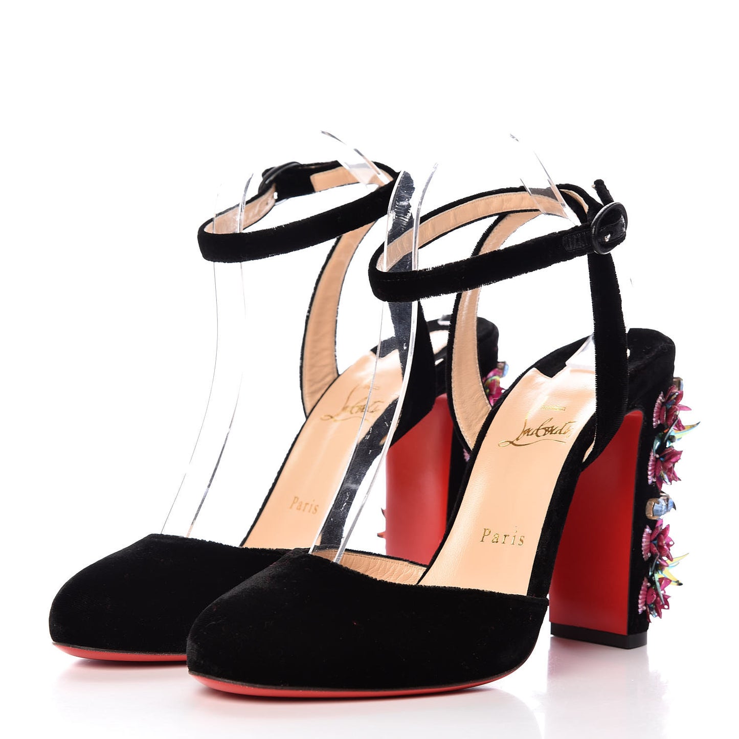 Velvet Madonaflor 100 Ankle Strap Pumps 40 Black