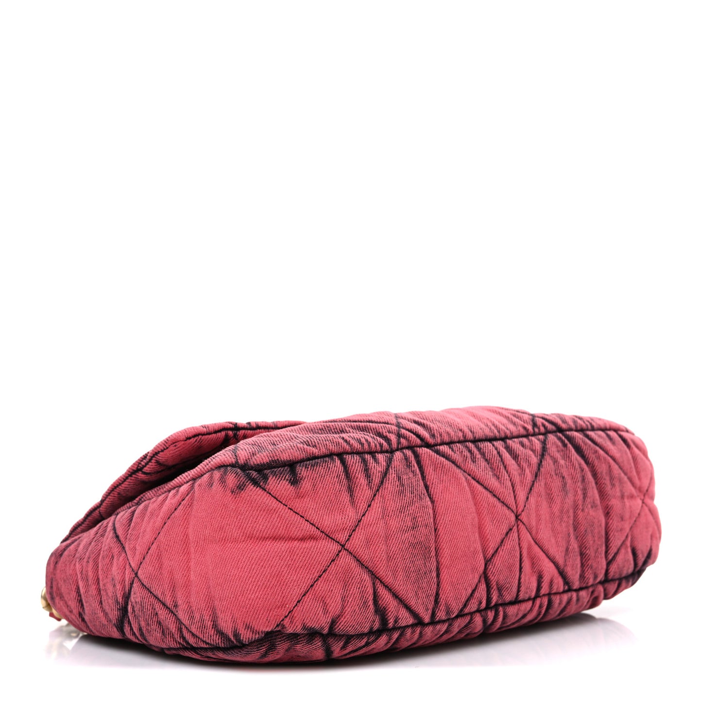 Washed Denim Quilted Medium Chanel 19 Flap Pink