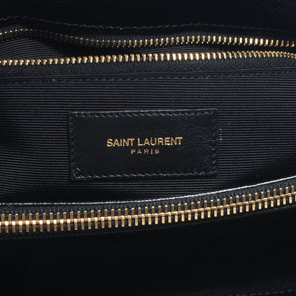 Saint Laurent Matelasse Chevron Monogram Shopping Bag Black 6 of 10