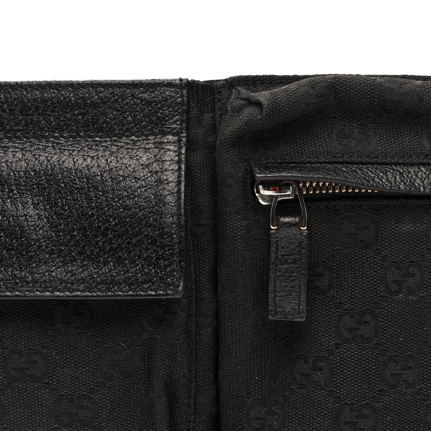 Gucci GG Monogram Double Pocket Belt Bag Black 9 of 11