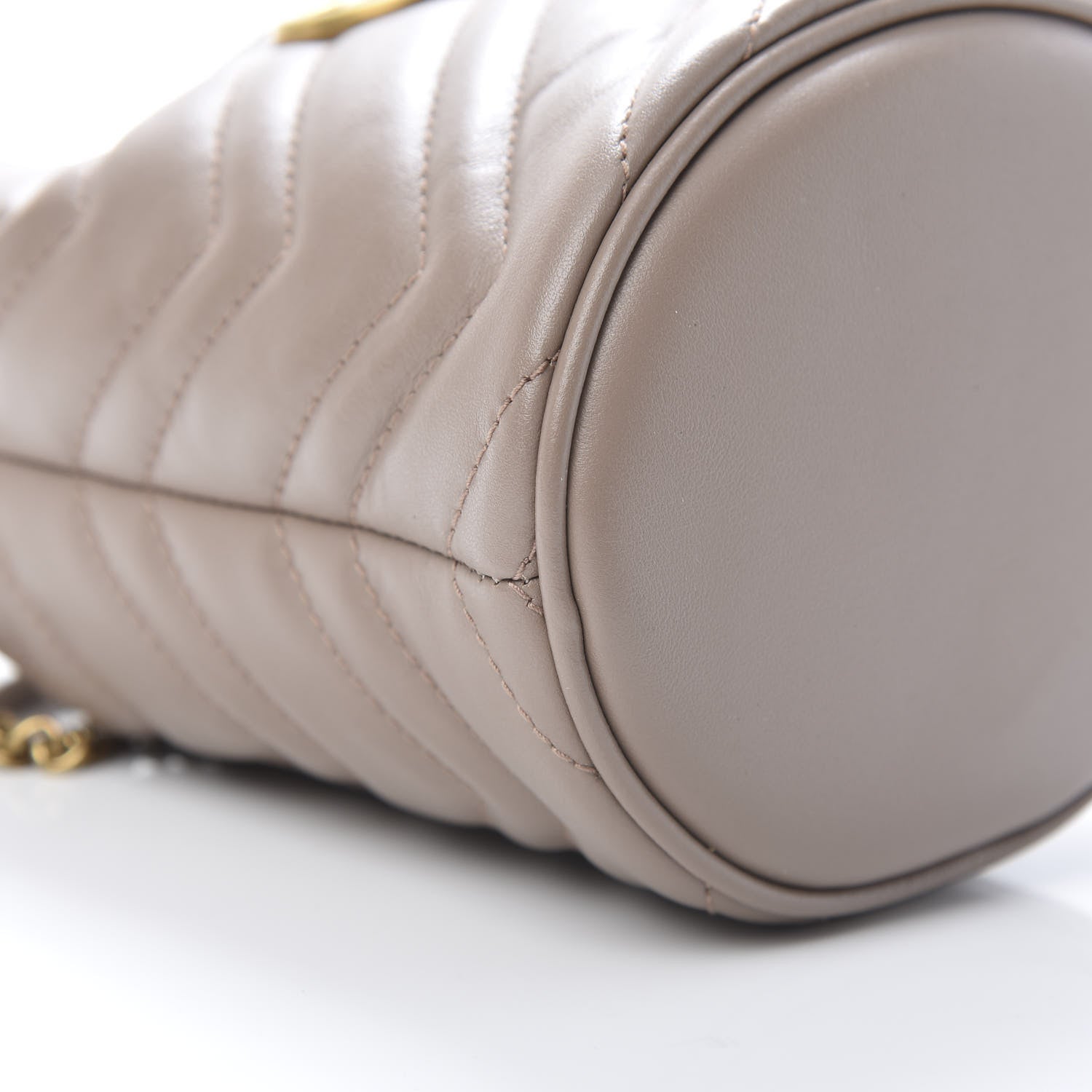 Gucci Calfskin Matelasse Mini GG Marmont 2.0 Bucket Bag Porcelain Rose 9 of 11