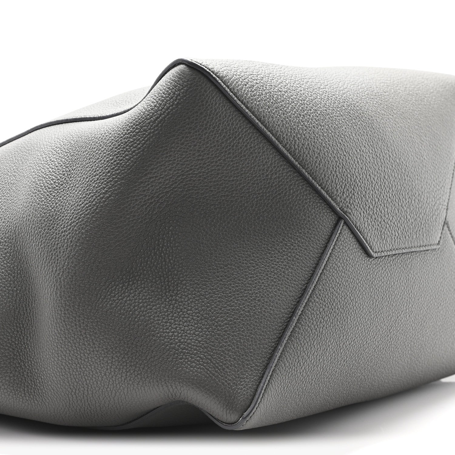 Celine Soft Grained Calfskin Medium Belt Cabas Phantom Grey 8 of 10