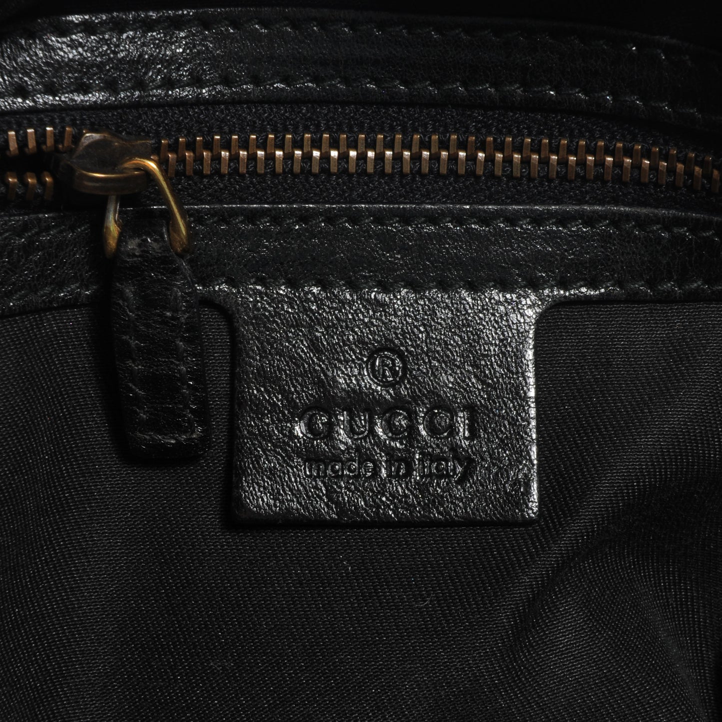 Monogram GG Medium Jockey Hobo Black