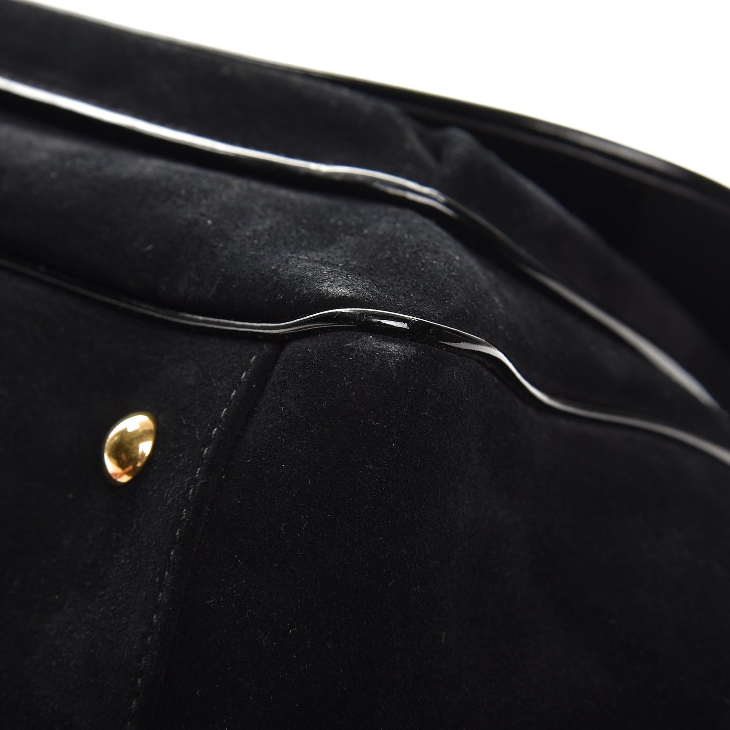 Suede Medium 1973 Top Handle Satchel Black