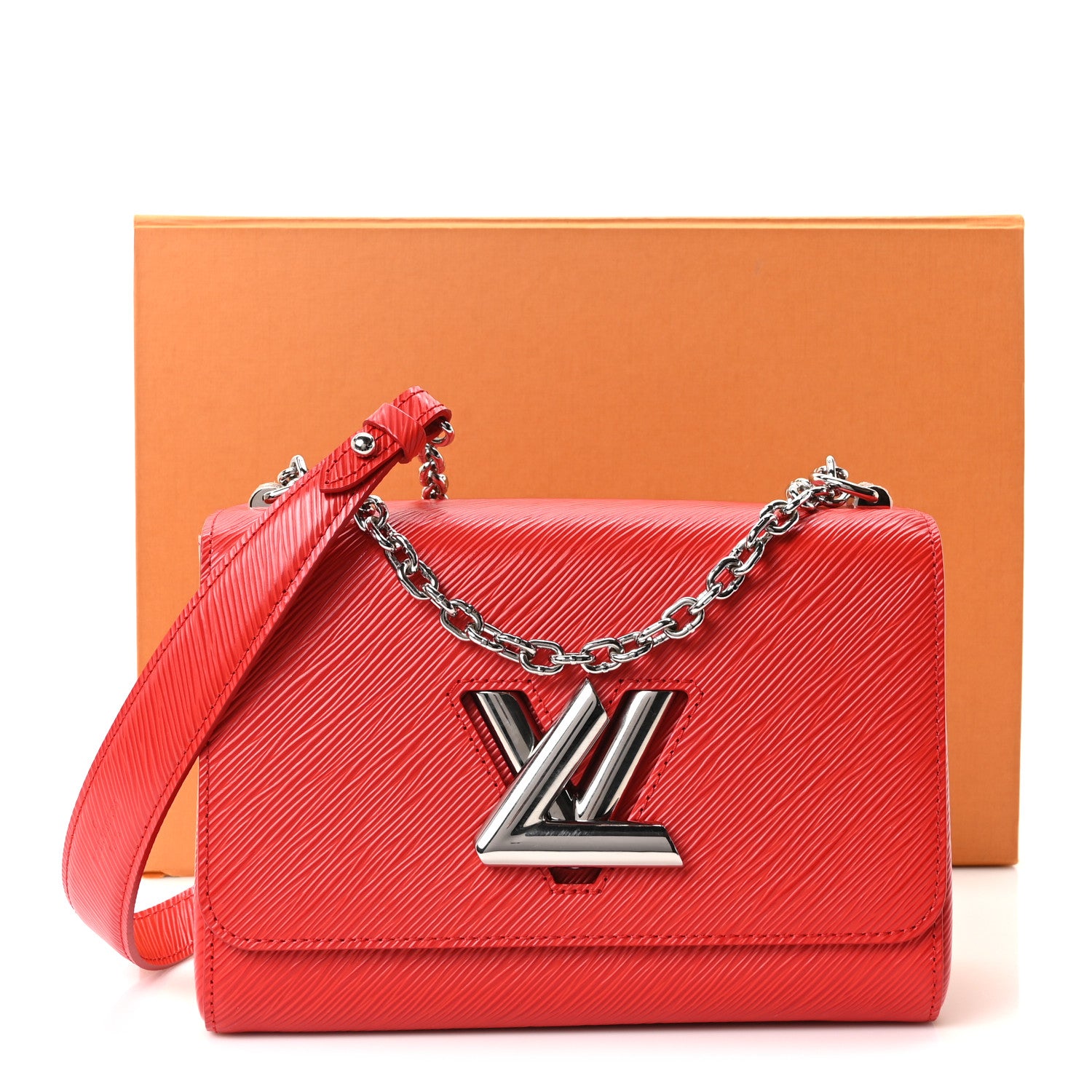 Louis Vuitton Epi Twist Shoulder Bag MM Coquelicot 10 of 10