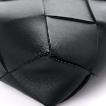Bottega Veneta Lambskin Maxi Intrecciato Mini Cassette Camera Bag Black 8 of 11