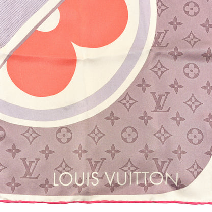 Louis Vuitton Silk Wool Monogram Kaleidogram Shawl Multicolor 2 of 3