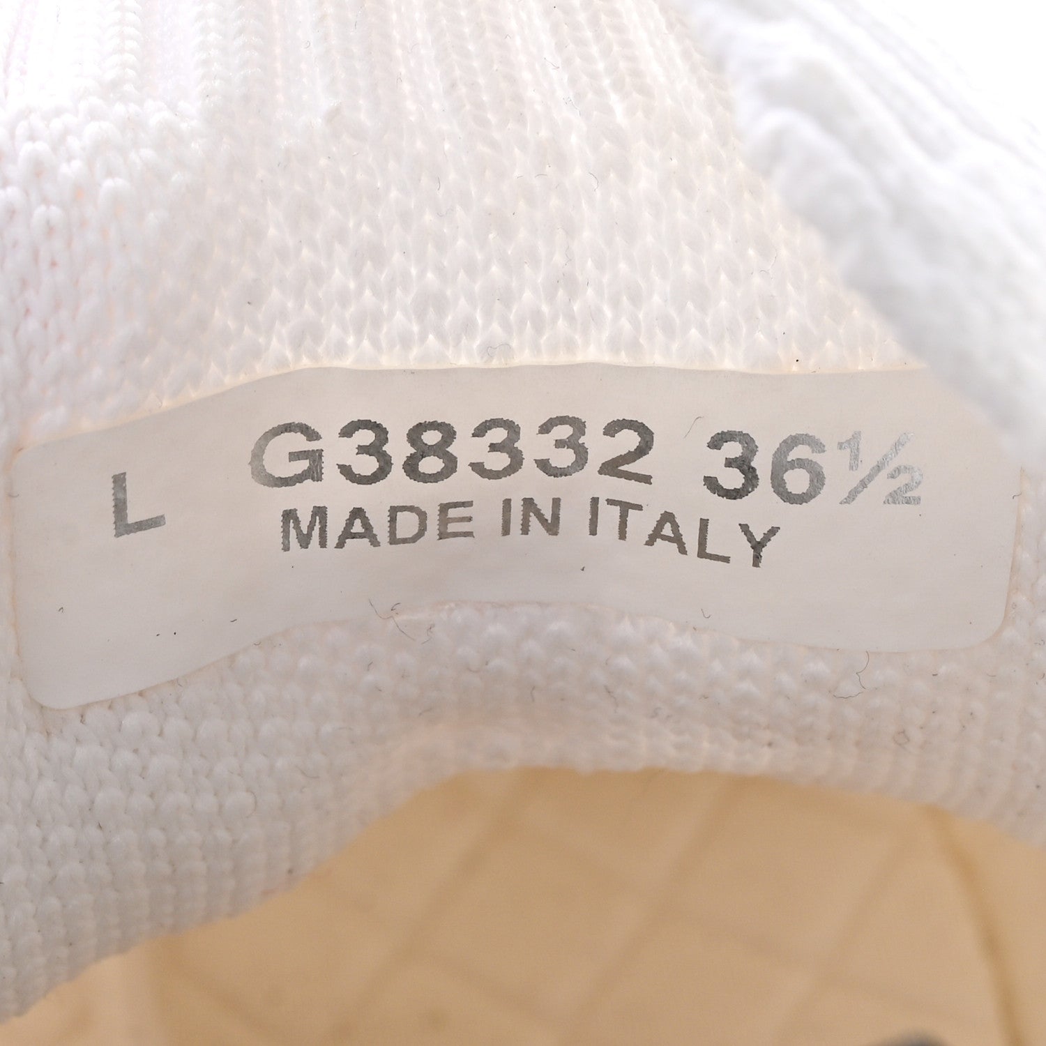 Chanel Fabric Logo Sneakers 36.5 White 8 of 12