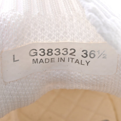 Chanel Fabric Logo Sneakers 36.5 White 8 of 12