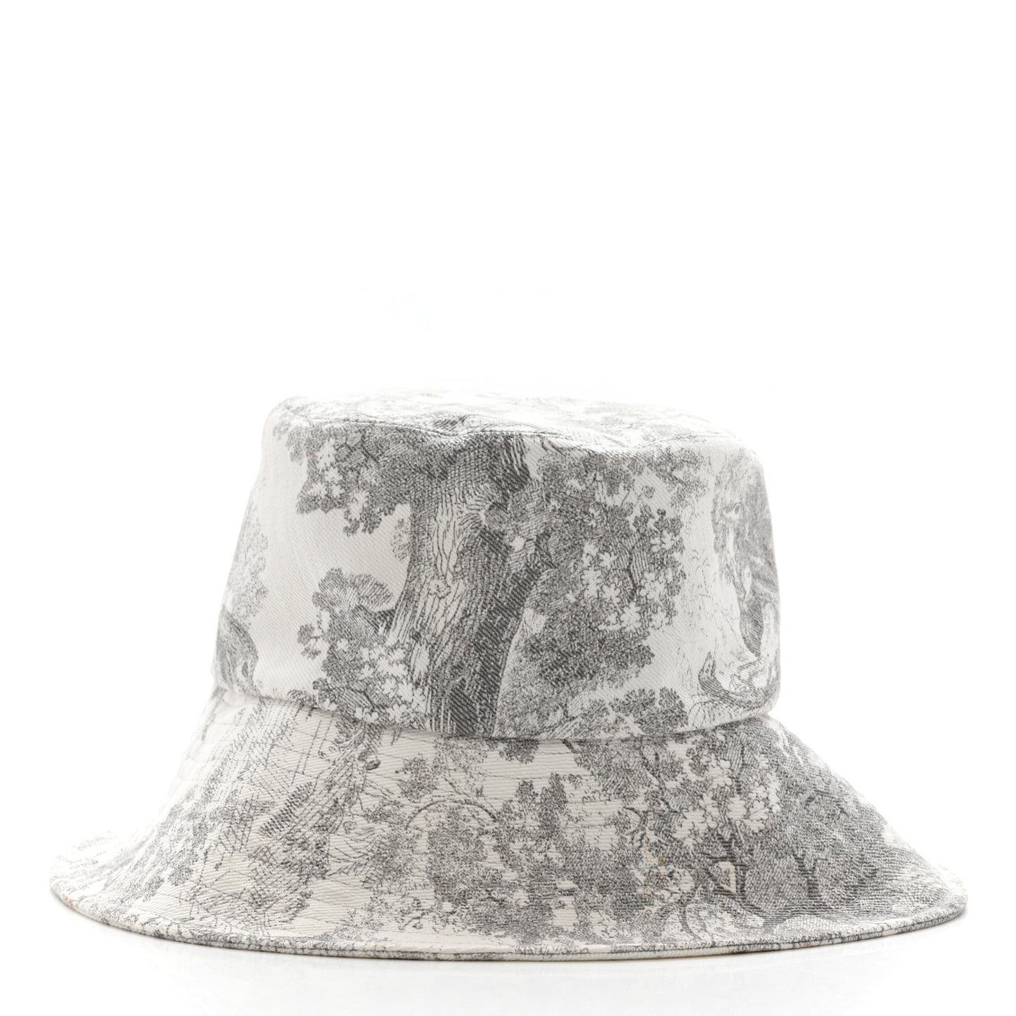Cotton Dioriviera Toile De Jouy Bob Brim Bucket Hat 58 Gray