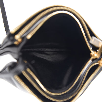 Celine Lambskin Small Trio Crossbody Bag Black 4 of 10
