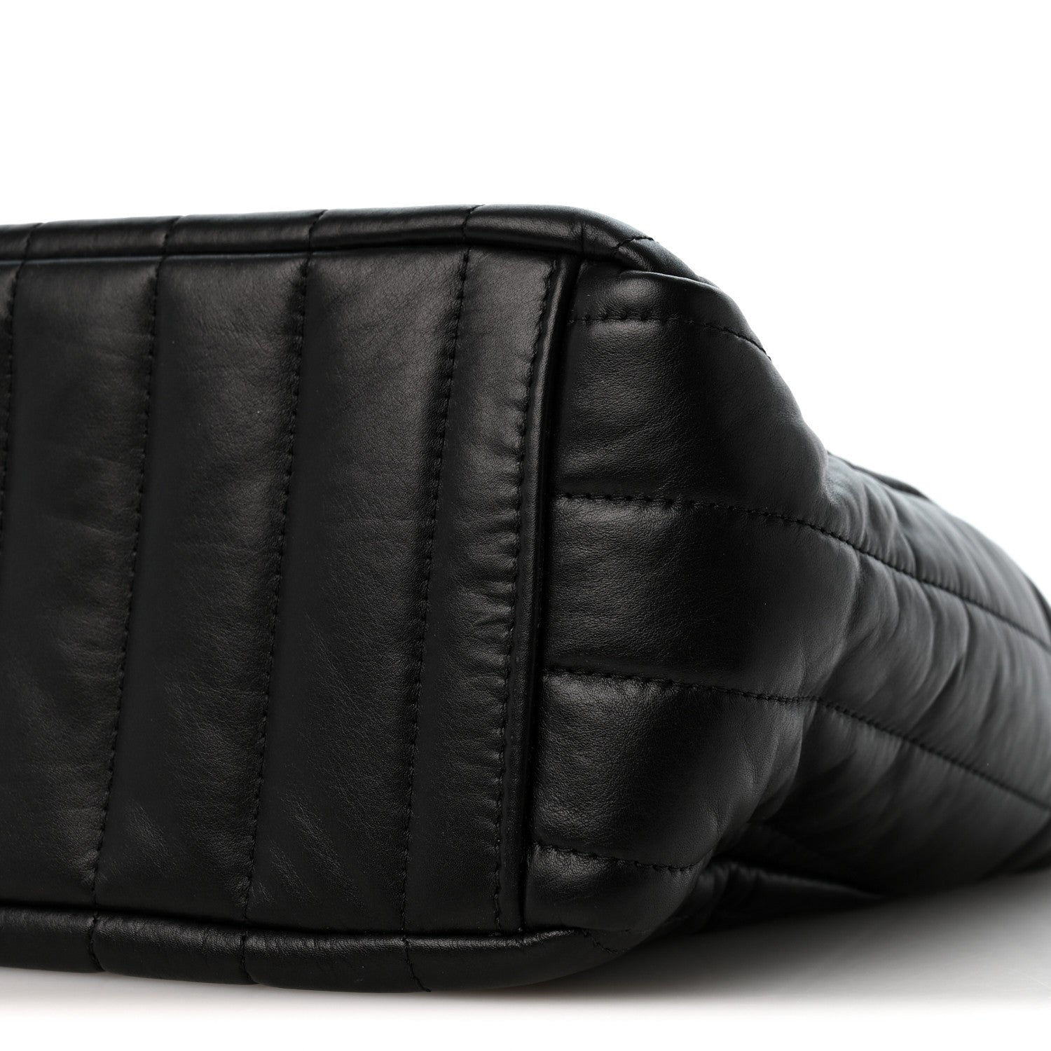 Balenciaga Crushed Calfskin Quilted Small Monaco Shoulder Bag Black 10 of 10