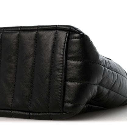 Balenciaga Crushed Calfskin Quilted Small Monaco Shoulder Bag Black 10 of 10