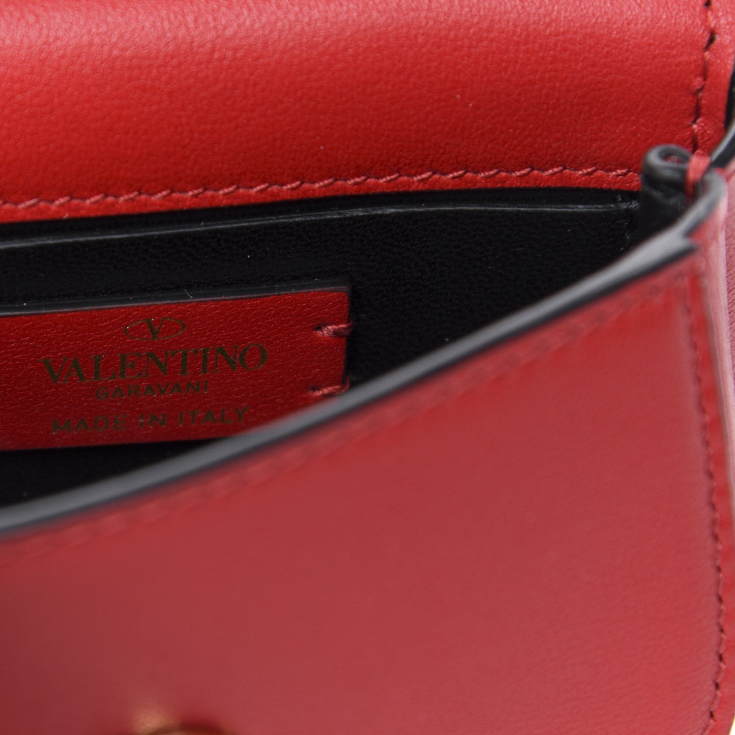 Calfskin Mini Supervee Crossbody Bag Rouge Pur