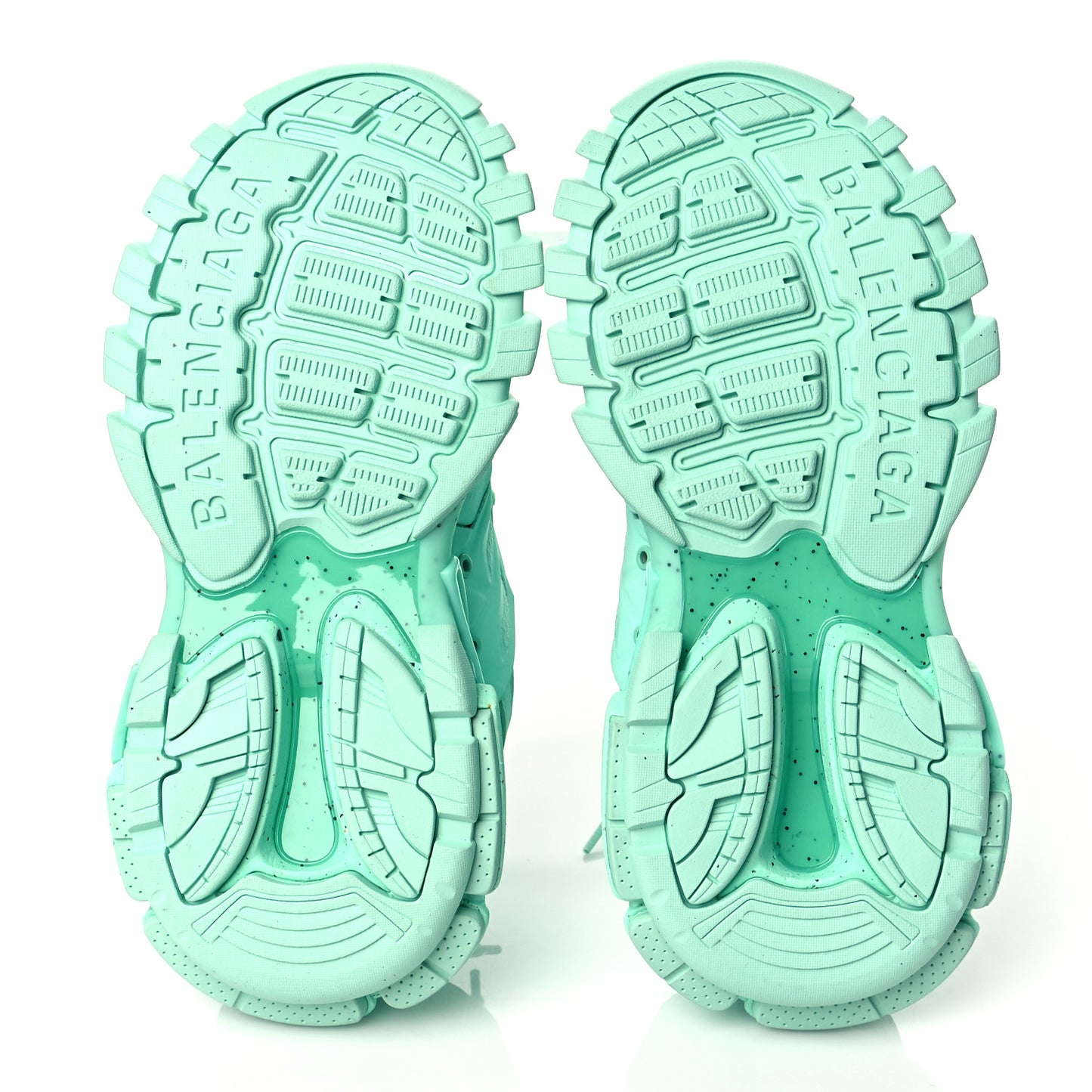 Rubber Mesh Fabric Monocolor Recycled Sole Womens Track Sneakers 35 Mint