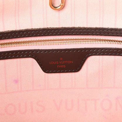 Louis Vuitton Damier Ebene Neo Neverfull MM Rose Ballerine 6 of 9