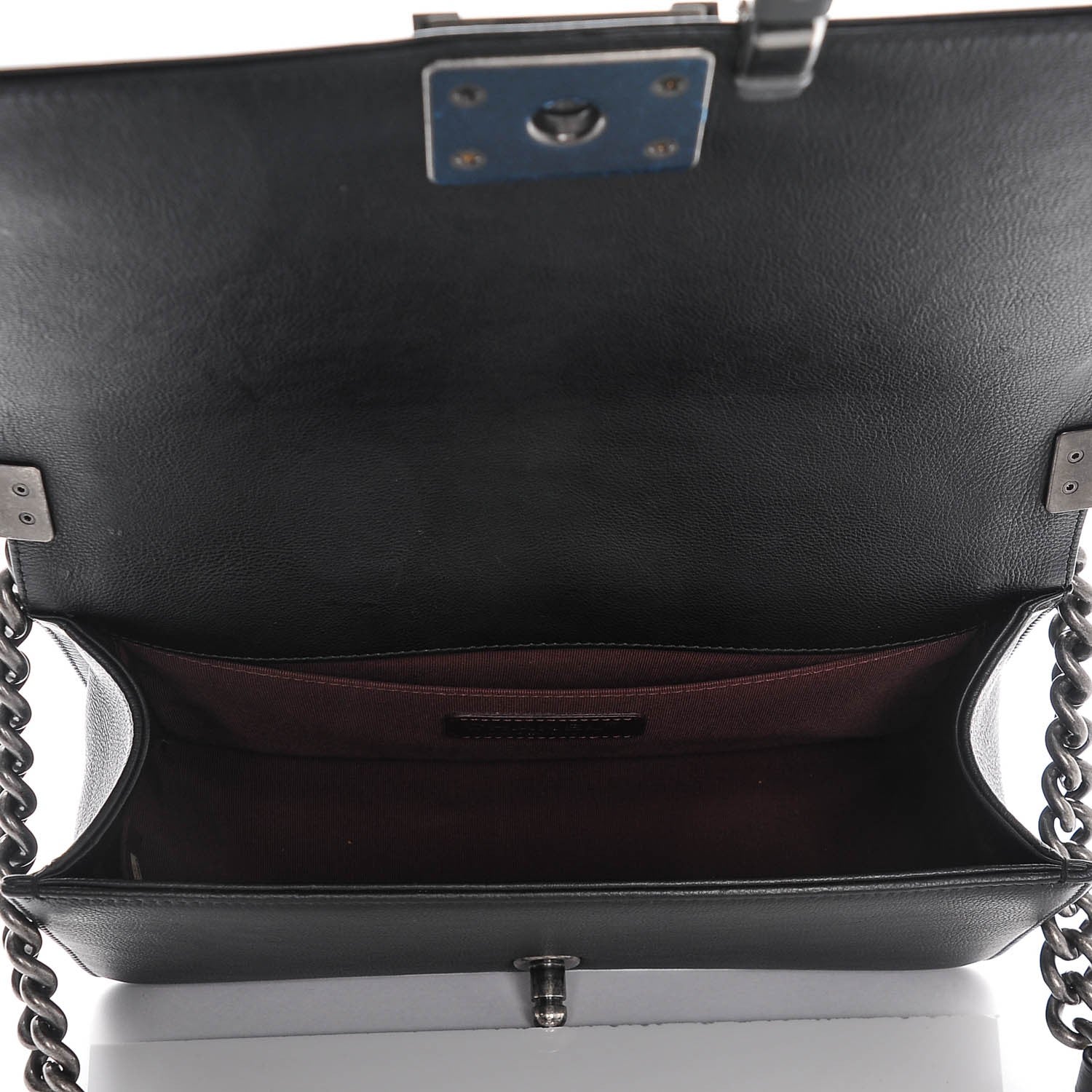 Chanel Calfskin Double Stitch Medium Boy Flap Black 5 of 7