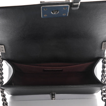 Chanel Calfskin Double Stitch Medium Boy Flap Black 5 of 7