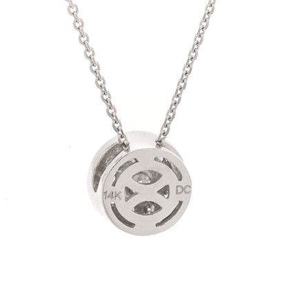 Parker & West by FASHIONPHILE 14K White Gold Diamond .17ctw Round Pave Pendant Necklace 4 of 6